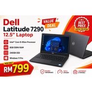 Dell Latitude 7290 12.5" Laptop i5-8Gen / 8GB RAM / 240GB SSD / Win 11 Pro