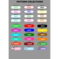 Pelekat Nama Baju,Iron on patch,Nama Baju Sekolah,Sticker Iron On, DTF Print Sticker Label Baju & Ir