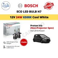 BOSCH Eco H7 LED Headlamp Bulb Cool White (2pcs) 12V 24W for Proton Iriz Non-Projector (Year 2014+) 