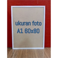 A1 Photo Size Frame 60x80cm, NO GLASS, Frame Width 2.5cm