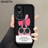 MHKETH Case For OPPO Reno 10 5G 10 Pro 5G 11 5G 8T 5 5K 6 Fun Rabbit Shockproof Phone