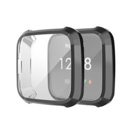 全城熱賣 - 適用於 Fitbit Versa Lite 全包TPU電鍍手錶保護套（黑色）