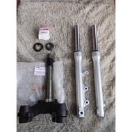 FRONT FORK SET / DAMPER & FORK T SUZUKI RGS RG-SPORT RG 110 RGV 120 S BRACKET STEERING STEM CONE UND