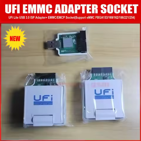 2025 NEW Original UFi Lite USB 3.0 Adapter+ EMMC/EMCP Socket(Support eMMC FBGA 153/169/162/186/221/2