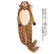 超Ｑ老虎連身睡衣　布偶裝