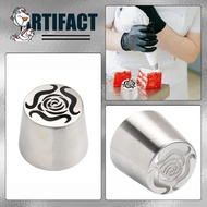 Stainless Steel Rose Flower Decorative Nozzle Russian Marshmallow Piping Nozzle DIY Baking Cake Deco