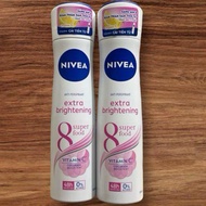 XỊT NGĂN MÙI 48H NIVEA EXTRA BRIGHTENING 150ML GIẢM MỒ HÔI TRẮNG VÙNG NÁCH HÀNG CHÍNH HÃNG