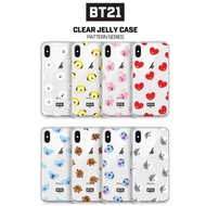 BTS BT21 Official Clear Jelly Phone Case Cover  For iPhone X/XS, XR, 7/8, 7+/8+