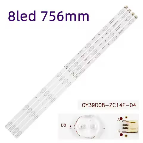 5/1kit LED strip for Speler sp-led39 Polaroid Ptv-3915iled LED-39B350 LE39D71 OY39D08-ZC14F-04 303WY