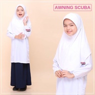 Tudung Sekolah Awning Scuba 
