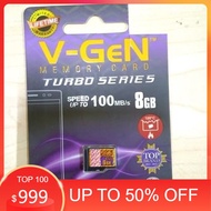 Memory vgen 8gb class 10 turbo series/micro sd vgen 8gb class 10