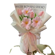 New model bouquet of 6 tulips, super pretty Birthday gift, February 14, March 8, October 20, Novembe