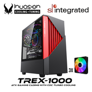 INVASION TREX-1000 Mid-Tower Gaming Case - (With Aurora Fans)