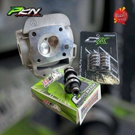 ฝาสูบ เวฟ125 ขนาดวาล์ว28/24-30/26 พร้อมแคมแต่งช่างกอ168+สปริงวาล์วแต่งCK รุ่นwave125คาบูและบังลม ส่ง