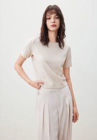 เสื้อสเวตเตอร์สำหรับผู้หญิง Regular Fit - beige