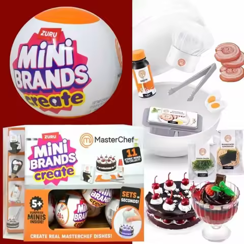 Zuru Mini Brands MasterChef Series Each Blind Ball Contains 5 Surprise Miniatures DIY Craft Play Foo