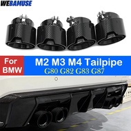 For BMW M2 M3 M4 G80 G82 G83 G87 M Performance Exhaust Carbon Fiber Muffler Nozzle Nozzle