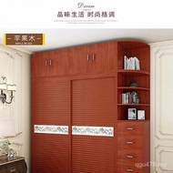 Pine Sliding Door Wardrobe Simple Solid Wood Direct Sale Wardrobe Wardrobe Modern Wardrobe Furniture