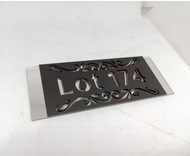 UMAKE PAPAN TANDA/SIGNAGE RUMAH/NO PLAT RUMAH/HOUSE NUMBER/门牌/CONDO/OFFICE 18cm Modern