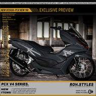 V4 CUTTING STICKER STRIPING VARIASI ALL NEW PCX 150 STRIPING VARIASI PCX 160 STIKER PCX 160 LIS BODY
