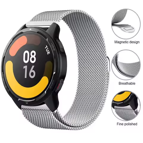 Magnetic Loop Bracelet For Xiaomi Mi Watch S1 Active/Color 2 Strap Replacement Metal Wristband Watch