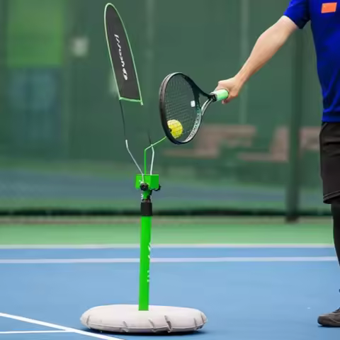 Adjustable Tennis Topspin Trainer Beginner Practice Tennis Swing Trainer Outdoors Ball Training Devi
