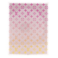 二手LOUIS VUITTON太陽眼鏡盒，採用 Monogram Gradient 收藏盒，配有壓克力和粉紅色翻蓋。