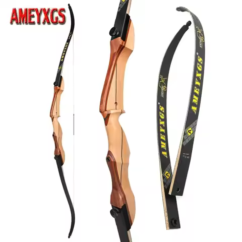 Archery 68 Inch Recurve Bow 20-40lbs Takedown Right Hand Split Bow Riser Limbs For Outdoor Shooting 