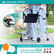 【UniHey】Walker for Adult Elderly Walking Chair with Wheels Seat Tungkod for Senior Mobility Aids