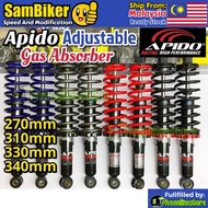 APIDO & SKK Adjustable Gas Absorber 310MM 330MM 340MM 270MM EX5 WAVE100 125 DASH BONUS SPORT KRISS L
