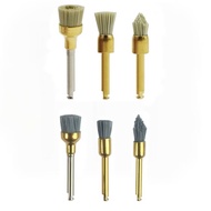 5Pcs Dental Aluminum Polishing Brush Silicon carbide Polishing Brush Latch Flat Bowl Teeth Polisher 