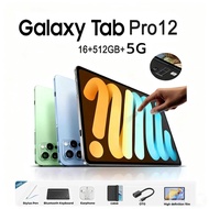 ✨CRAZY PROMO✨2025 5G Tablet 12PRO 12 Inch Tablet 16GB+512GB Learning Tablet for Online Classroom HD 