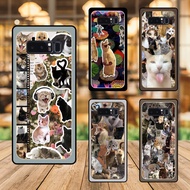 Samsung Note 8 Black Bezel Phone Case Kitty Cat Meme Cute