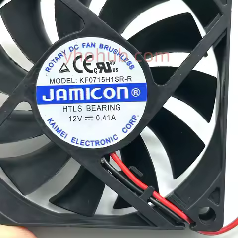 Jamicon KF0715H1SR-R Server Cooling Fan DC 12V 0.41A 70x70x15mm 2- Wire