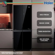 Haier HRF-IM480MG(B) Multi Door Series Refrigerator Twin Inverter 406 Litre Capacity HRFIM480MGB Pet