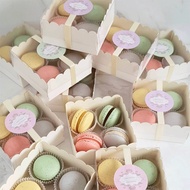 [Macaron Packaging Box] Simple Mini Transparent Korean Macaron Dakwaz Fruit Tart Packaging Box Puff 