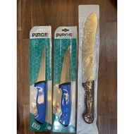 PIRGE KNIVES SET SEMBELIH LENGKAP LAPAH BULLNOSE BONING BUTCHERS PISAU KURBAN