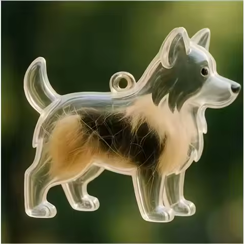 1 dog hair commemorative box - urn shaped commemorative capsule, can store hair/ashes,Pet commemorat