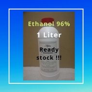 1 L Ethanol 96% / Ethyl Alcohol 96% / Rubbing Alcohol/ Sanitizer (High Purity)