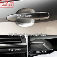 Audi 3D Metal Car Sticker Car Logo Interior Badge Stickers Rearview Mirror Window Decoration For A3 