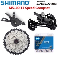 Shimano Deore M5100 11 Speed Groupset 1x11 speed shift lever Rear Derailleur KMC Chain SunShine Cassette 46T 50T 52T