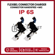 FLEXIBLE CONNECTOR CHARGER IP 6S CONNECTOR HANDSFREE + MIC ORIGINAL
