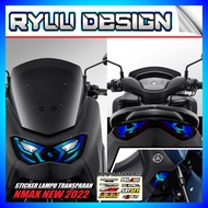 Stiker Lampu NMAX 150 NEW Satu Set Depan Belakang | Stiker Variasi Lampu Alis Motor Yamaha NMAX NEW 