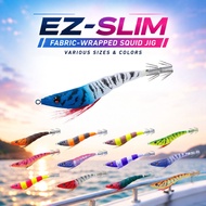DUEL EZ-SLIM Fabric-Wrapped Squid Jig Various Sizes Colors Eging Lure