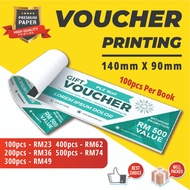 VOUCHER PRINTING 140MM X 90MM | WITH NUMBER | BOOK BINDING | COUPON | MARKETING | PROMOTION | COMPAN