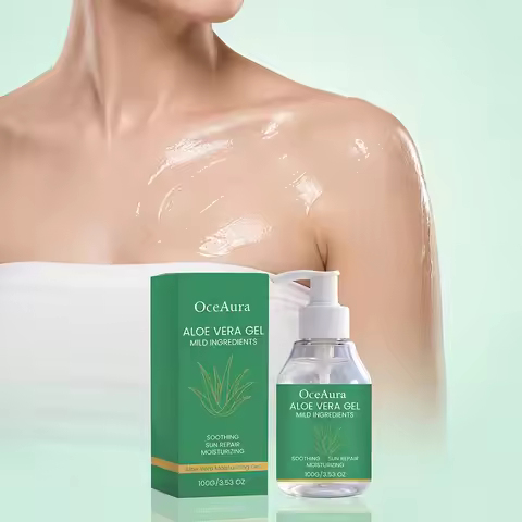 Natural Aloe Vera Gel Soothing Moisturizing Sunburn Repairing Treatment Skin Care Face Body Cream Hy