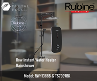 Rubine RWH1388B/W BOW Instant Water Heater &amp; Classicla TS7009BK Rainshower (Installation)