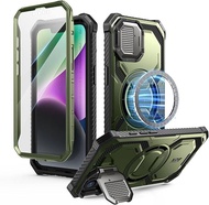 เคส i-Blason สำหรับ iPhone 16e พร้อมขาตั้งกล้อง ฟิล์มกันรอยในตัว รองรับการชาร์จไร้สาย เคสโทรศัพท์แบบ