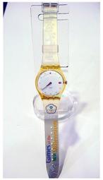 SWATCH 奧運紀念運動錶*簡約清晰錶盤*運動家錶帶圖紋*收藏品出清