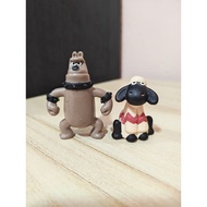 Wallace And Gromit Shaun The Sheep And Preston The Bulldog  Mini Figure